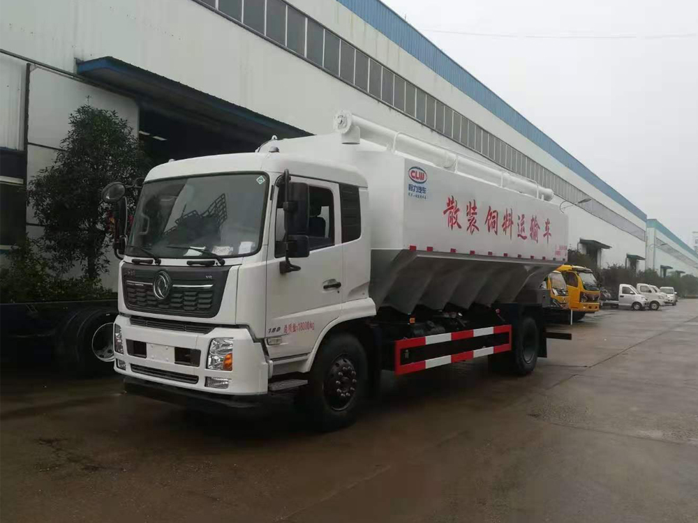 東風(fēng)天錦電動(dòng)24方散裝飼料車 東風(fēng)天錦電動(dòng)24方散裝飼料車